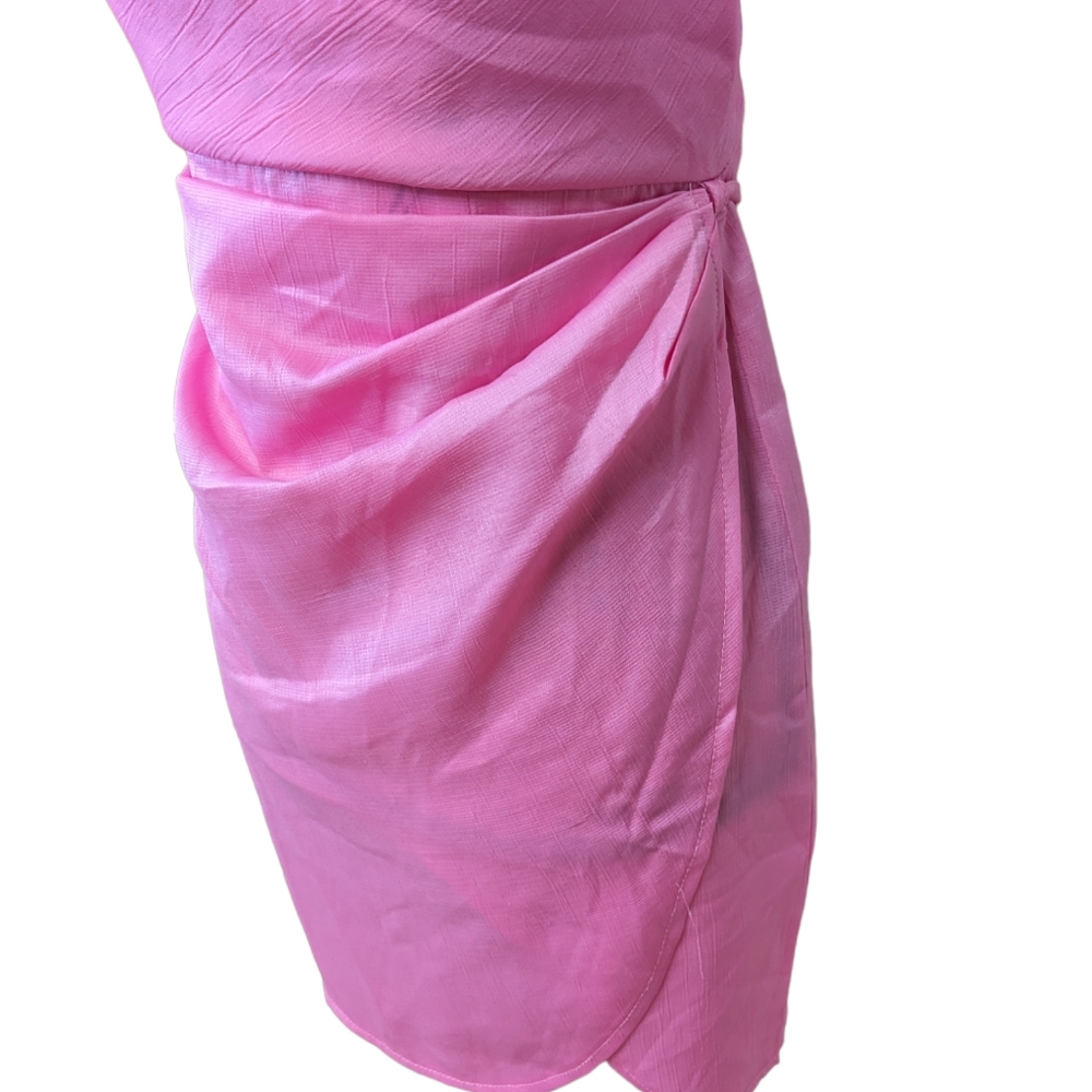 Princess Polly Ensley Pink Halter Mini Dress Size 4 - Picture 7 of 11
